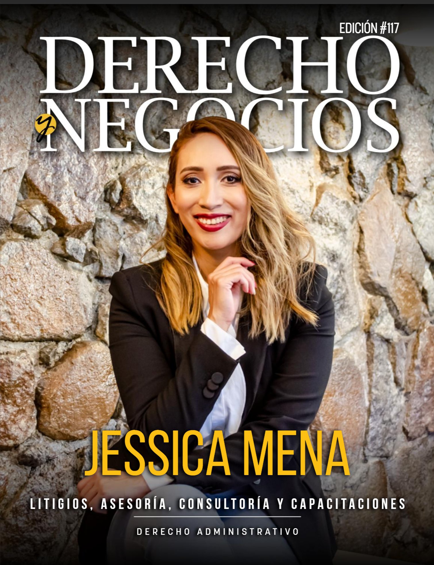 Revista derechos y negocios edición #117 Jessica Mena